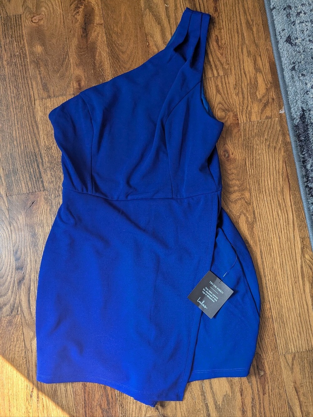 one shoulder romper dress NWT Lulus